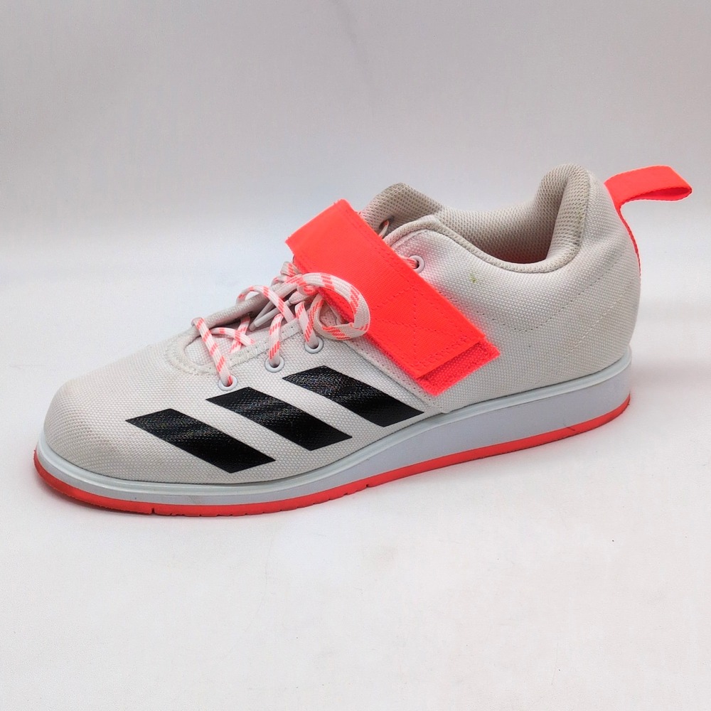 Adidas Shoes Mens White Orange 8.5 Running Sneaker Hook Loop Strap YYJ 606004